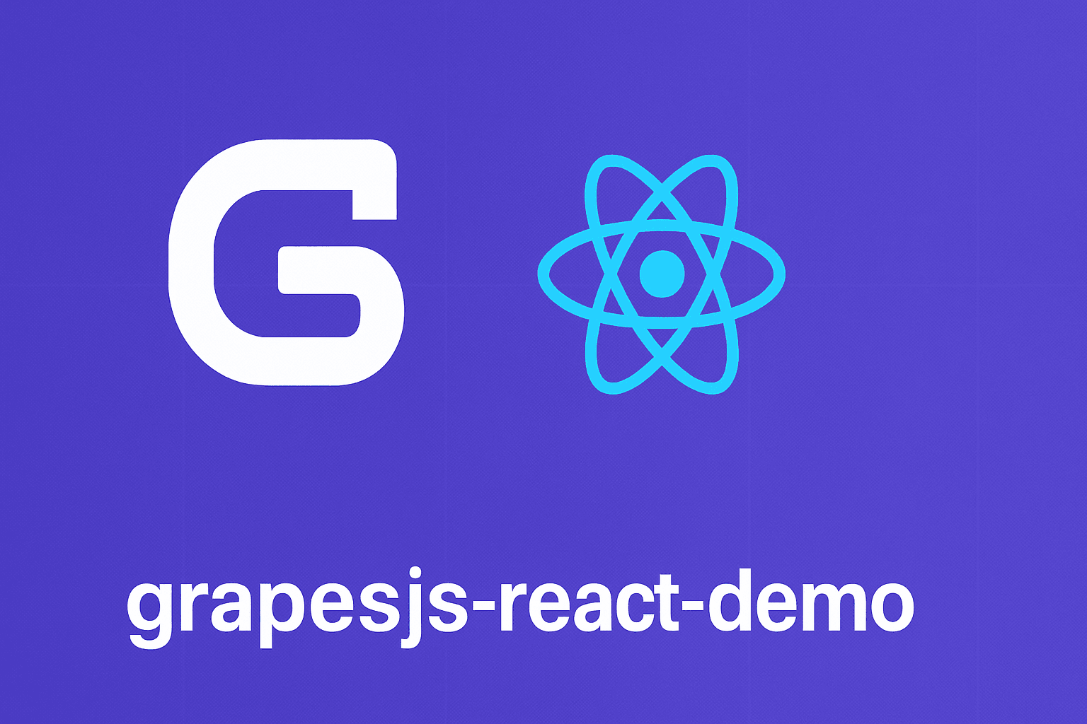 GrapesJS React Demo — Starter Integration for React Developers