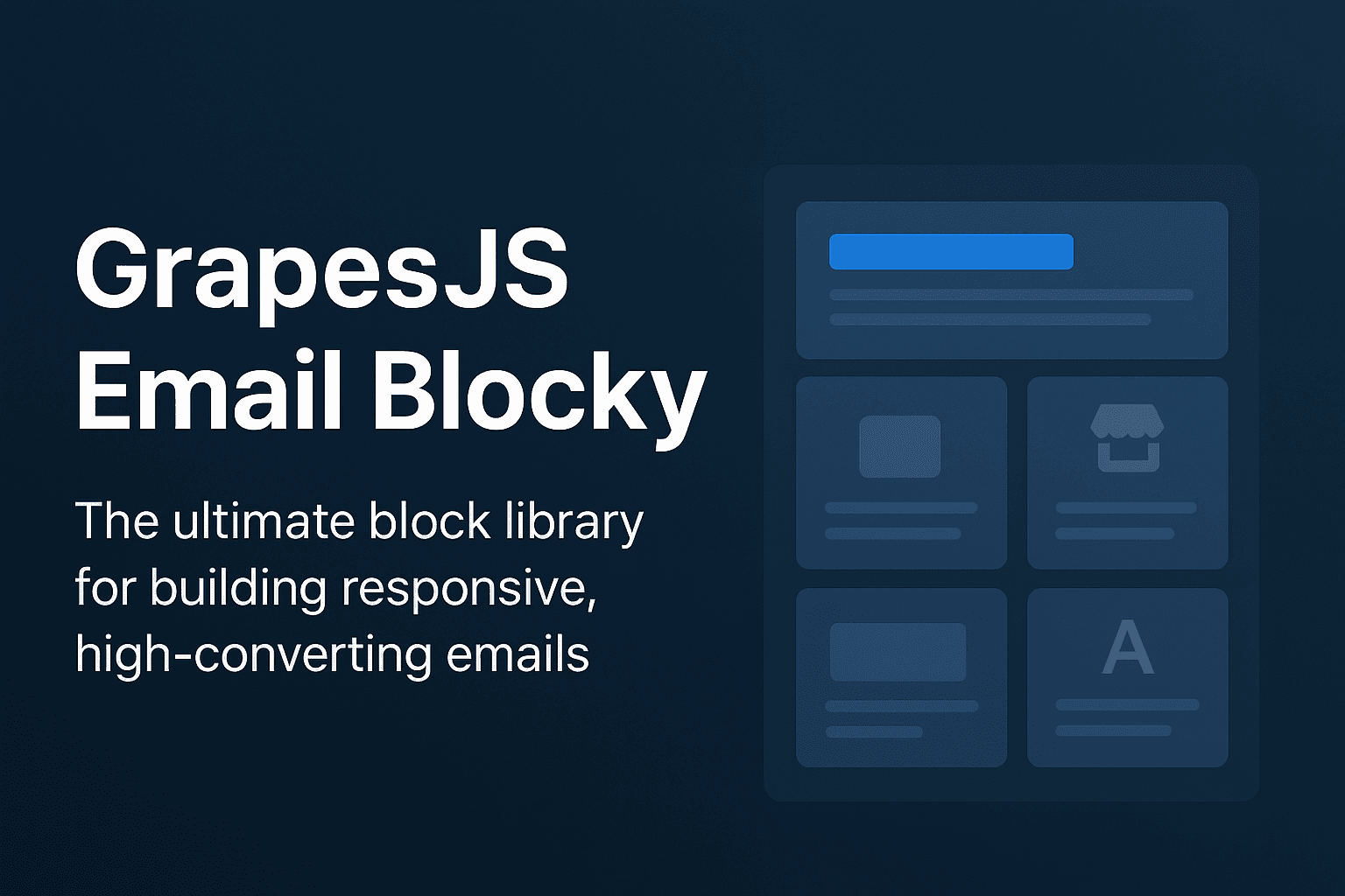 GrapesJS Email Blocky – Premium Responsive Email Blocks