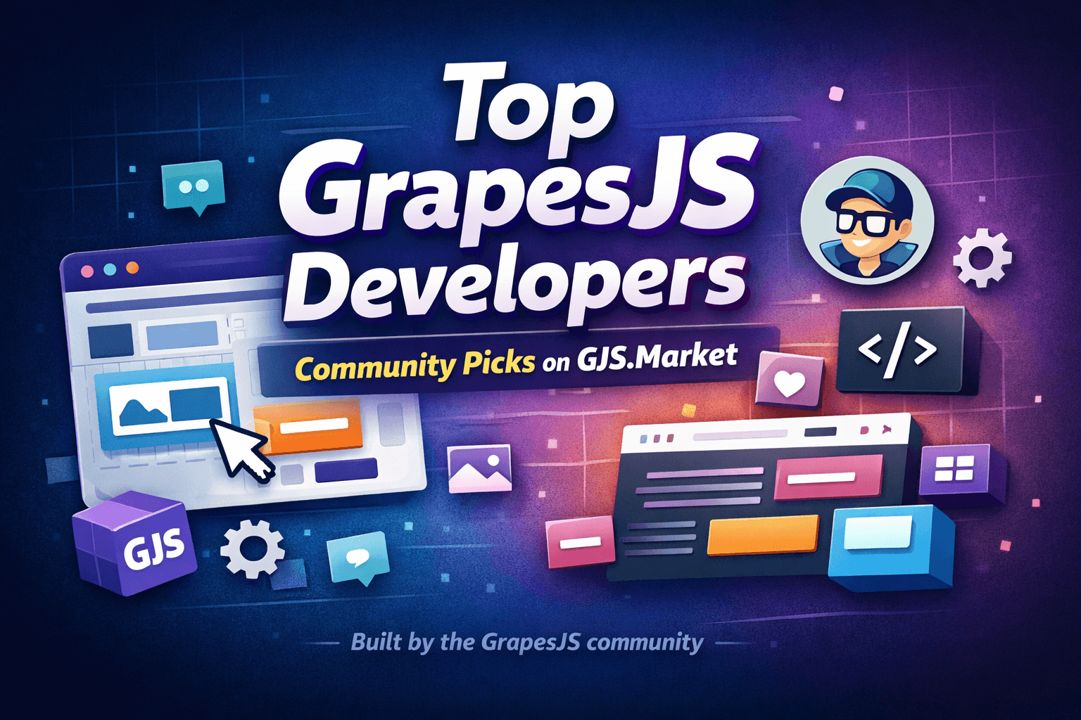 GJS.Market पर शीर्ष 10 GrapesJS डेवलपर्स और स्टूडियो