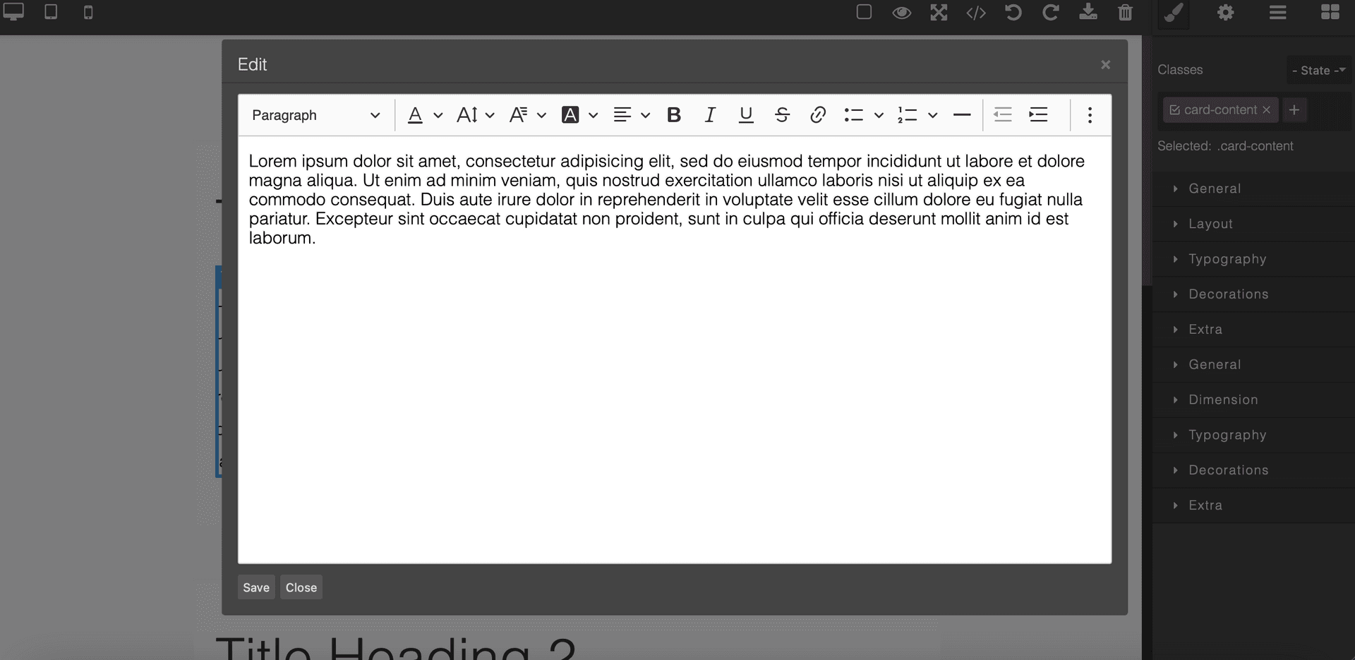 CKeditor 5 in Modal